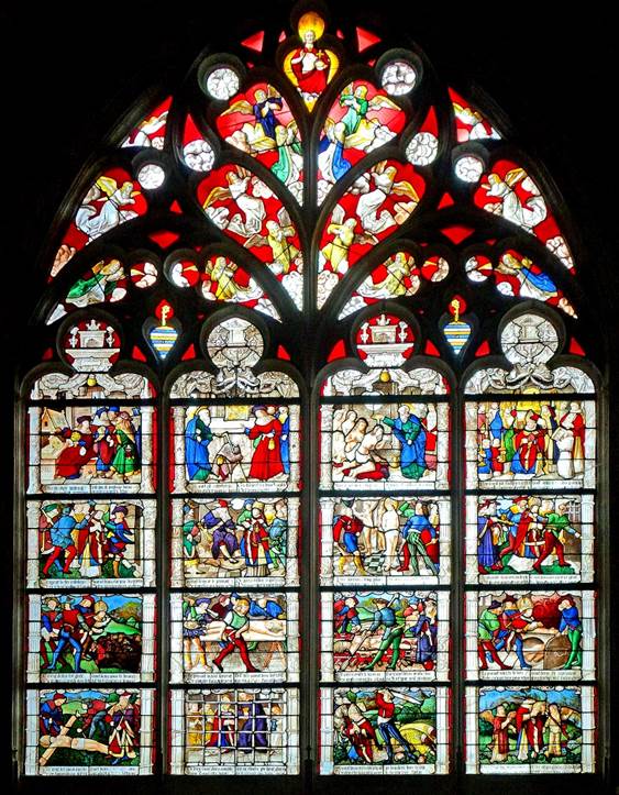 A stained glass window

Description automatically generated with medium confidence