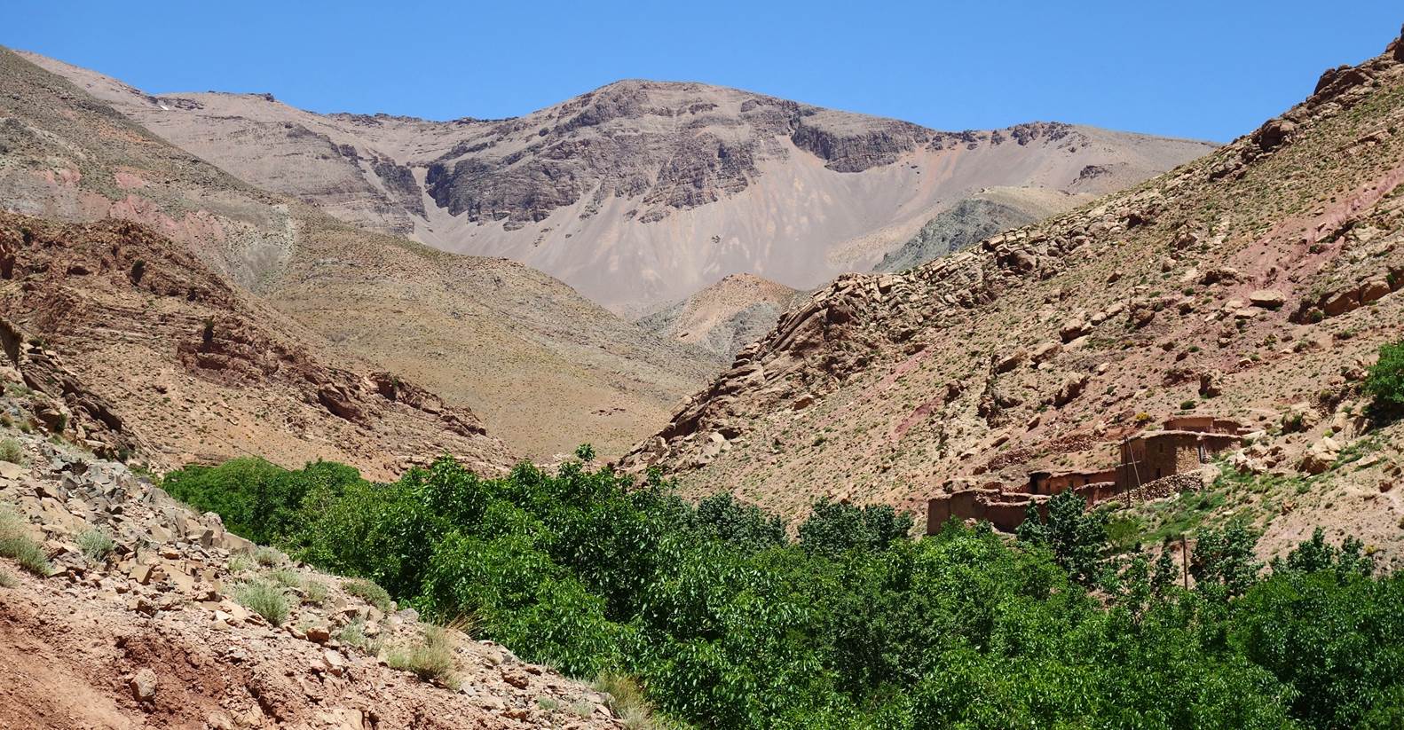 A picture containing outdoor, mountain, sky, wadi

Description automatically generated